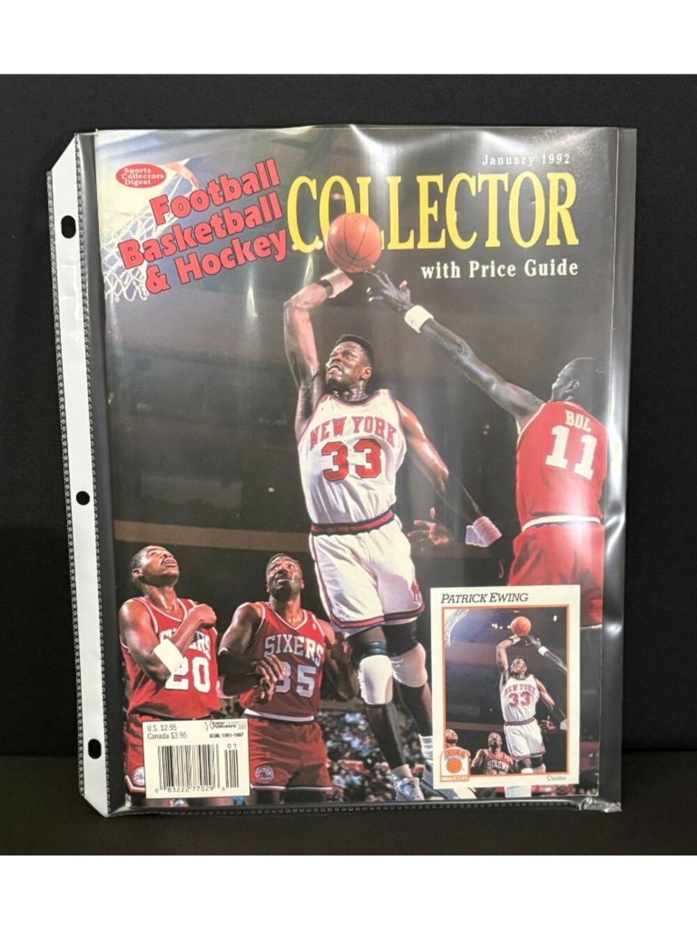 Sports Collectors Patrick Ewing Digest Magazine New York Knicks 1992 Legend